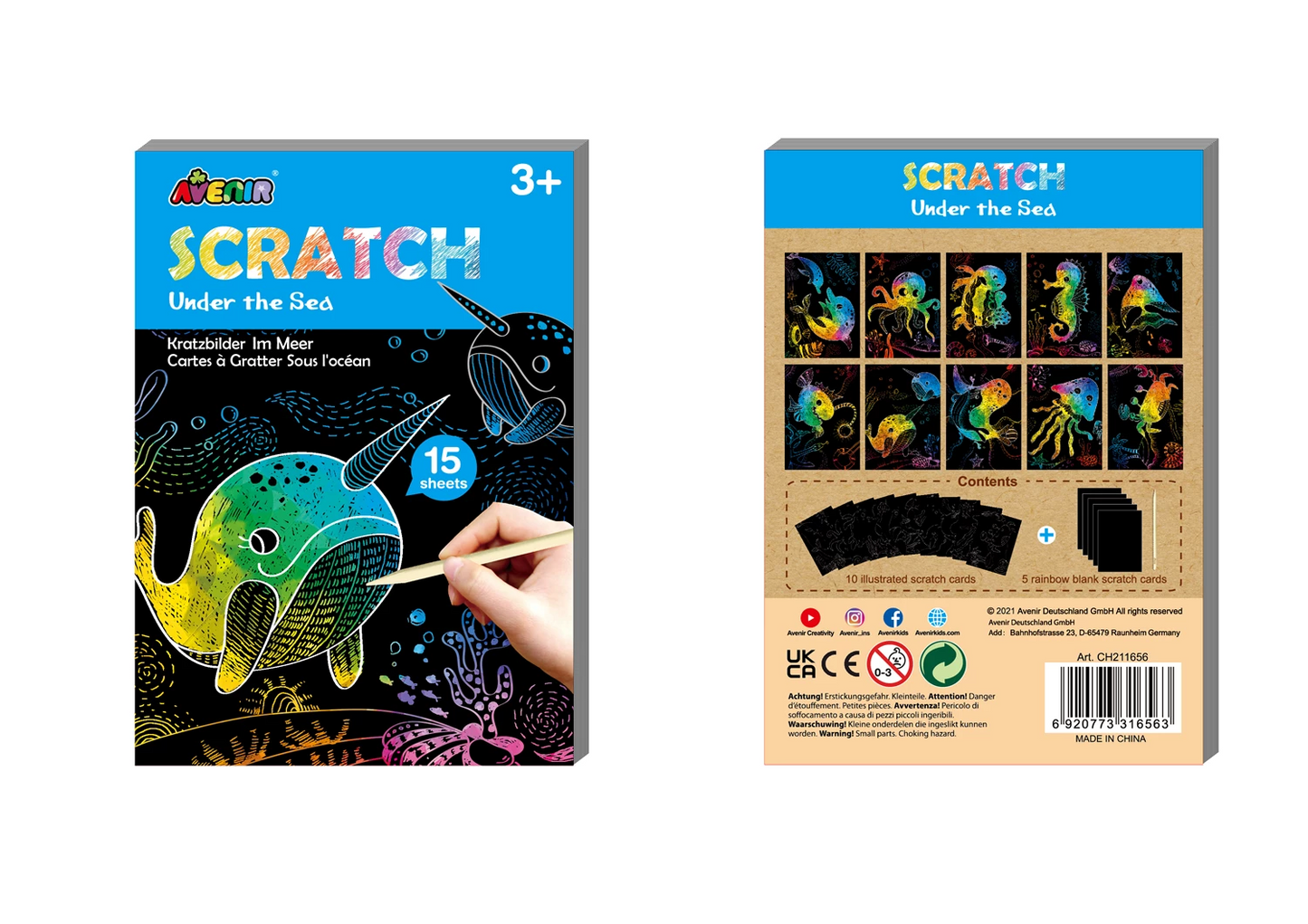 CARTES À GRATTER MINI 4X3 ASS