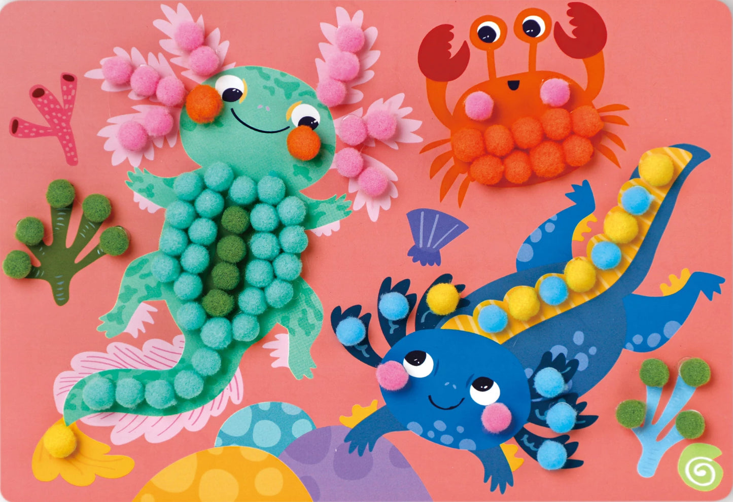 POMPON-SET AXOLOTL