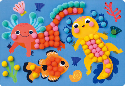 POMPON-SET AXOLOTL