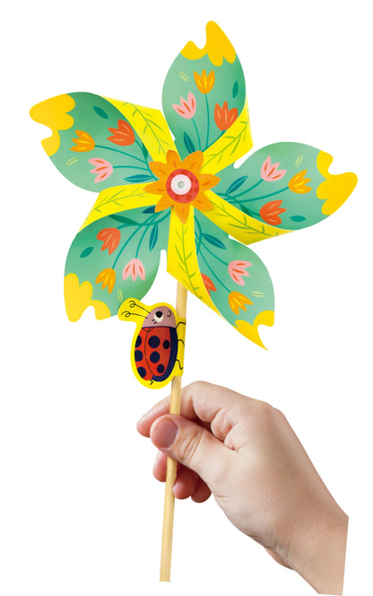 BASTELSET WINDMÜHLEN UND BLUMEN