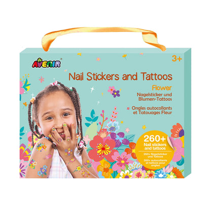 AUTOCOLLANTS POUR ONGLES ET TATOUAGES FLEURIS
