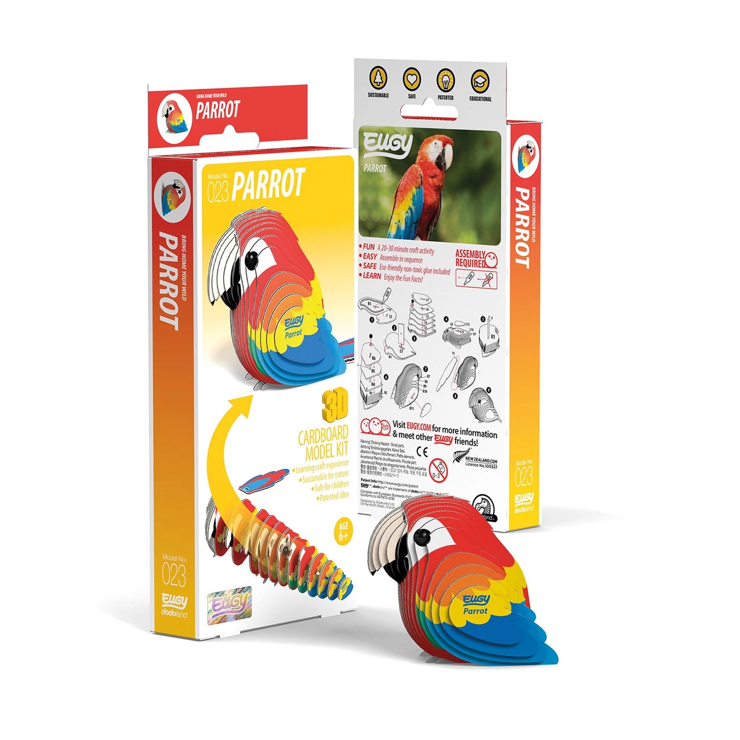 3D BASTELSET PAPAGEI