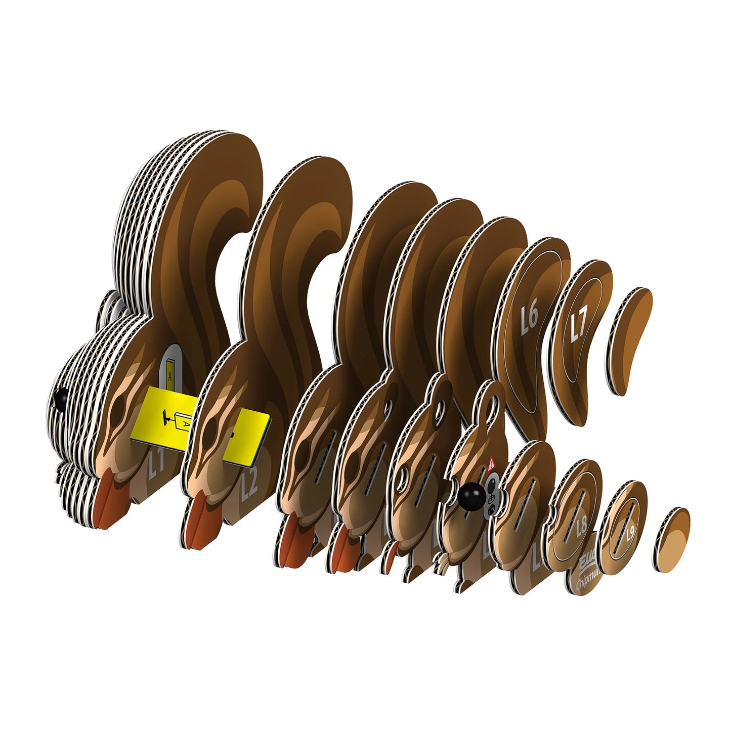 3D BASTELSET EICHHÖRNCHEN