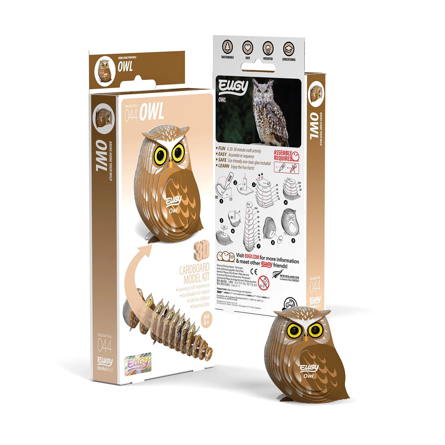 3D-Eulen-Bastelset