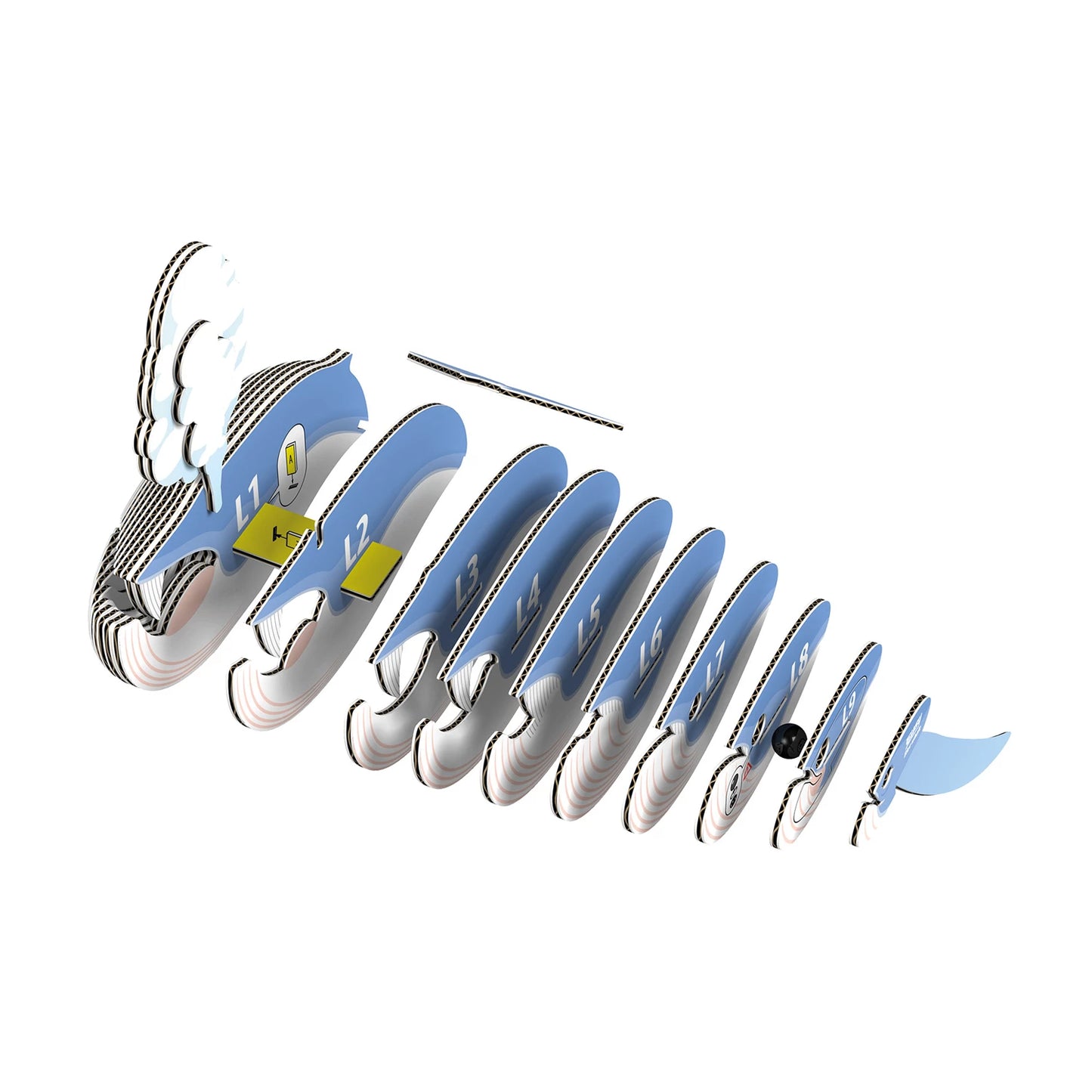 3D-BASTELSET BLAUWAL