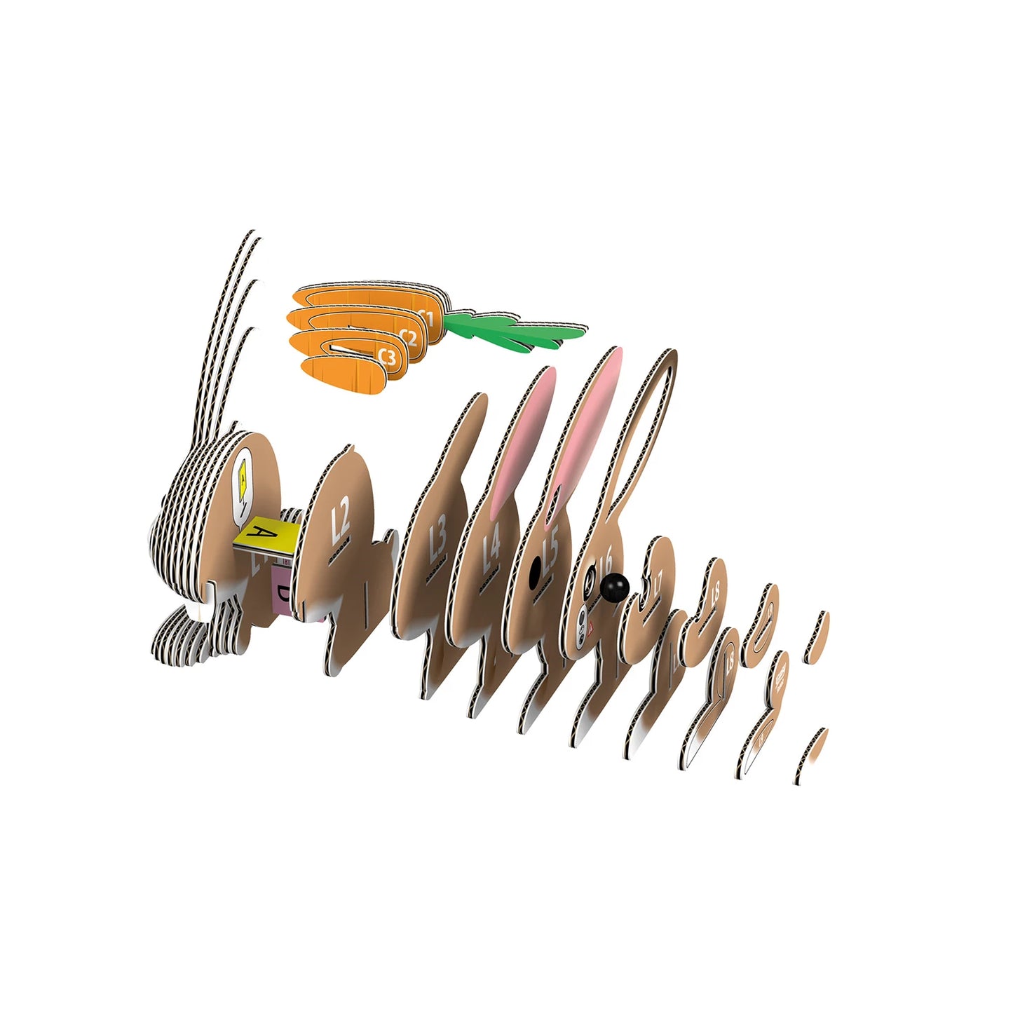 BASTELSET 3D HASE