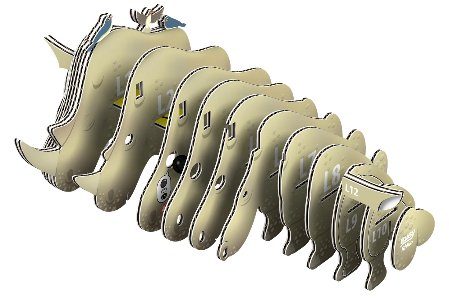 3D-NASHORN-BASTELSET