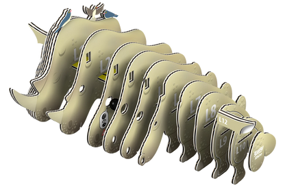 3D-NASHORN-BASTELSET