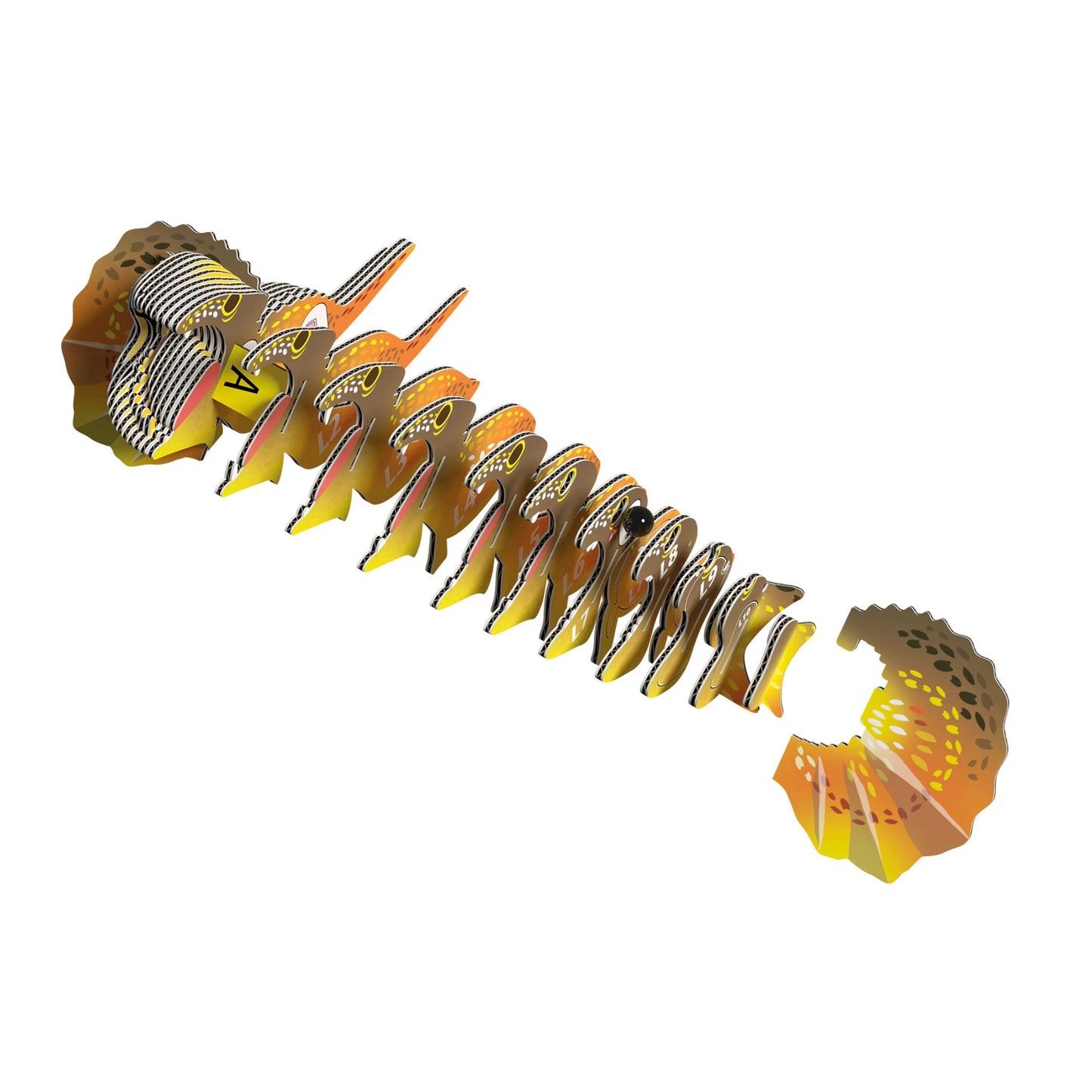 BASTELSET 3D EIDECHSE MIT KRAUSE