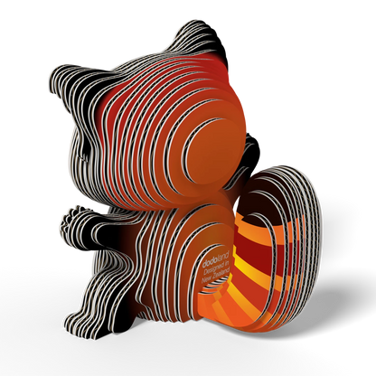 3D-BASTELSET ROTER PANDA