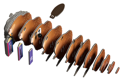 3D-BASTELSET BIBER