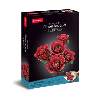PUZZLE 3D BOUQUET DE ROSES, 312 PIÈCES