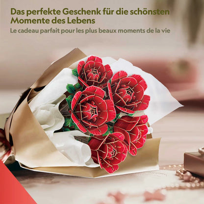 PUZZLE 3D BOUQUET DE ROSES, 312 PIÈCES