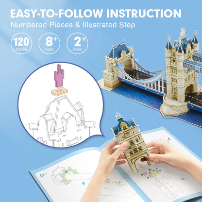 PUZZLE 3D TOWER BRIDGE 120 PIÈCES
