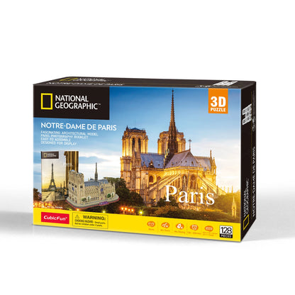 PUZZLE 3D NOTRE DAME DE PARIS 128 PIÈCES