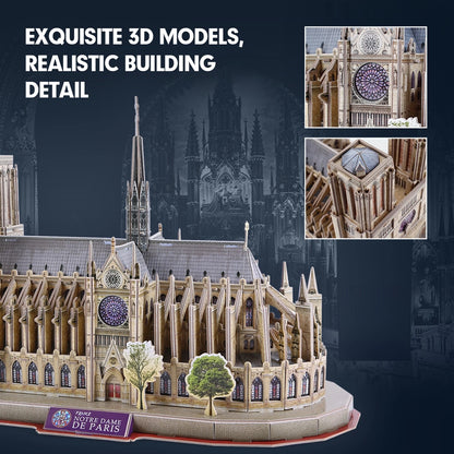PUZZLE 3D NOTRE DAME DE PARIS 128 PIÈCES