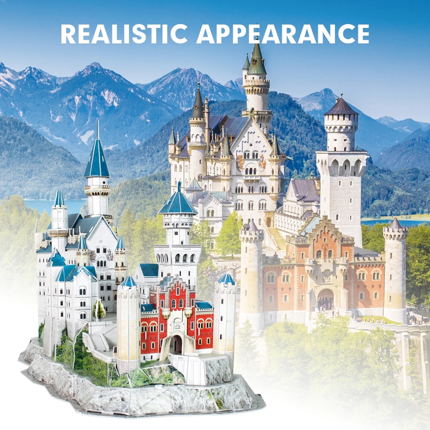 PUZZLE 3D CHÂTEAU DE NEUSCHWANSTEIN, 121 PIÈCES