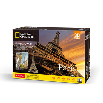 PUZZLE 3D DE LA TOUR EIFFEL, 80 PIÈCES