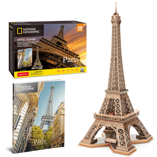 PUZZLE 3D DE LA TOUR EIFFEL, 80 PIÈCES