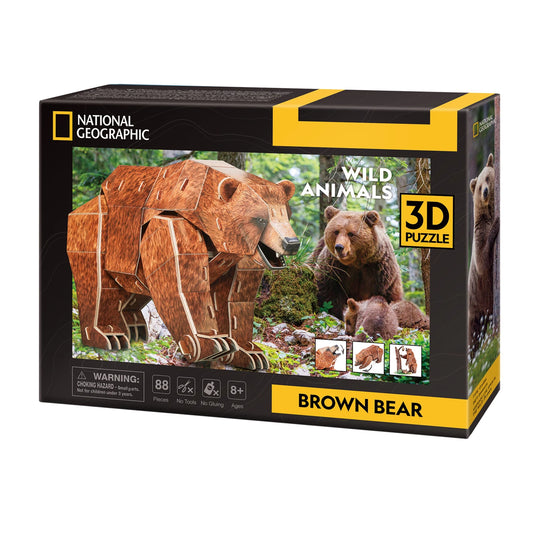 PUZZLE 3D ORSO BRUNO 88 PEZZI