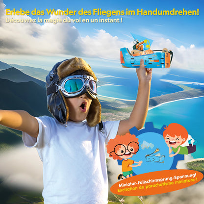 SCHLEUDER MIT FALLSCHIRM