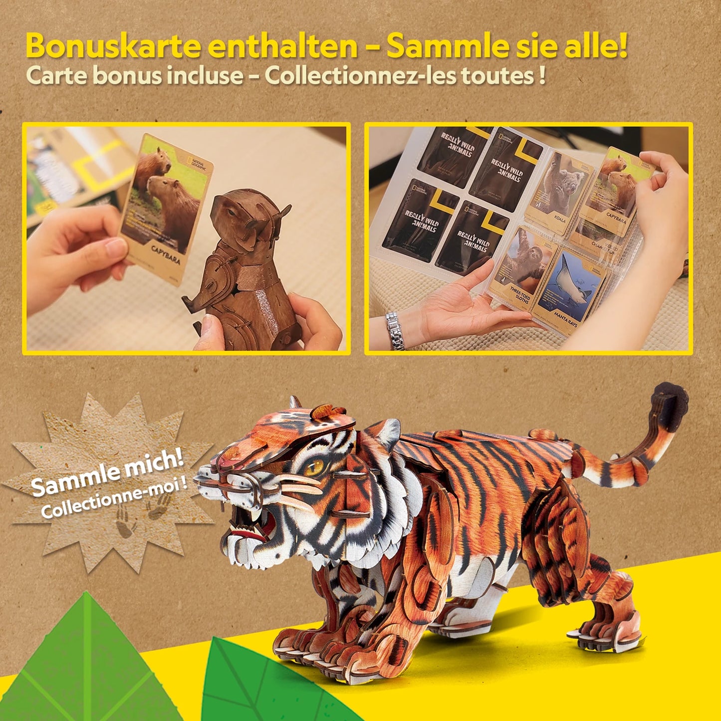 PUZZLE 3D TIGRE 87 PIÈCES