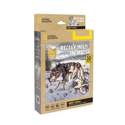 PUZZLE 3D LOUP 58 PIÈCES