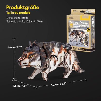 PUZZLE 3D LOUP 58 PIÈCES