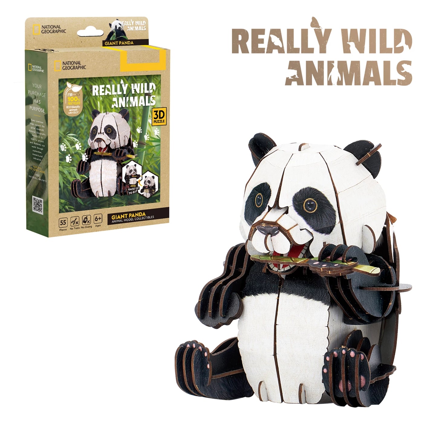 PUZZLE 3D PANDA 55 PIÈCES