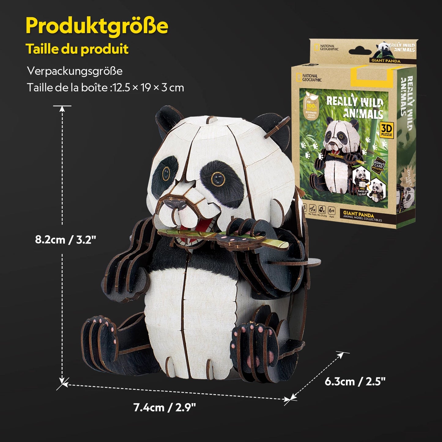 PUZZLE 3D PANDA 55 PIÈCES