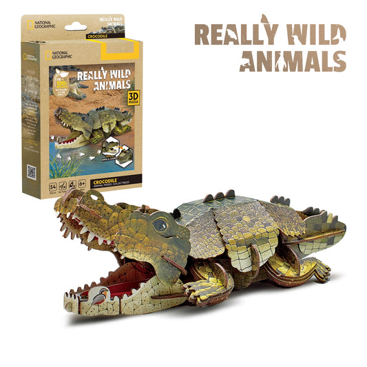 PUZZLE 3D COCCODRILLO, 54 PEZZI