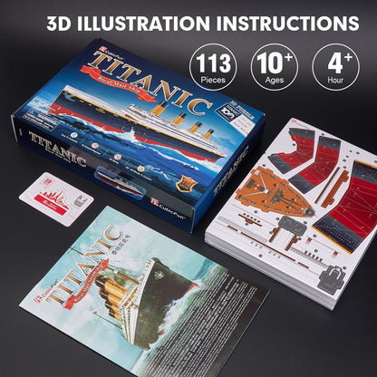 PUZZLE 3D TITANIC 113 PIÈCES