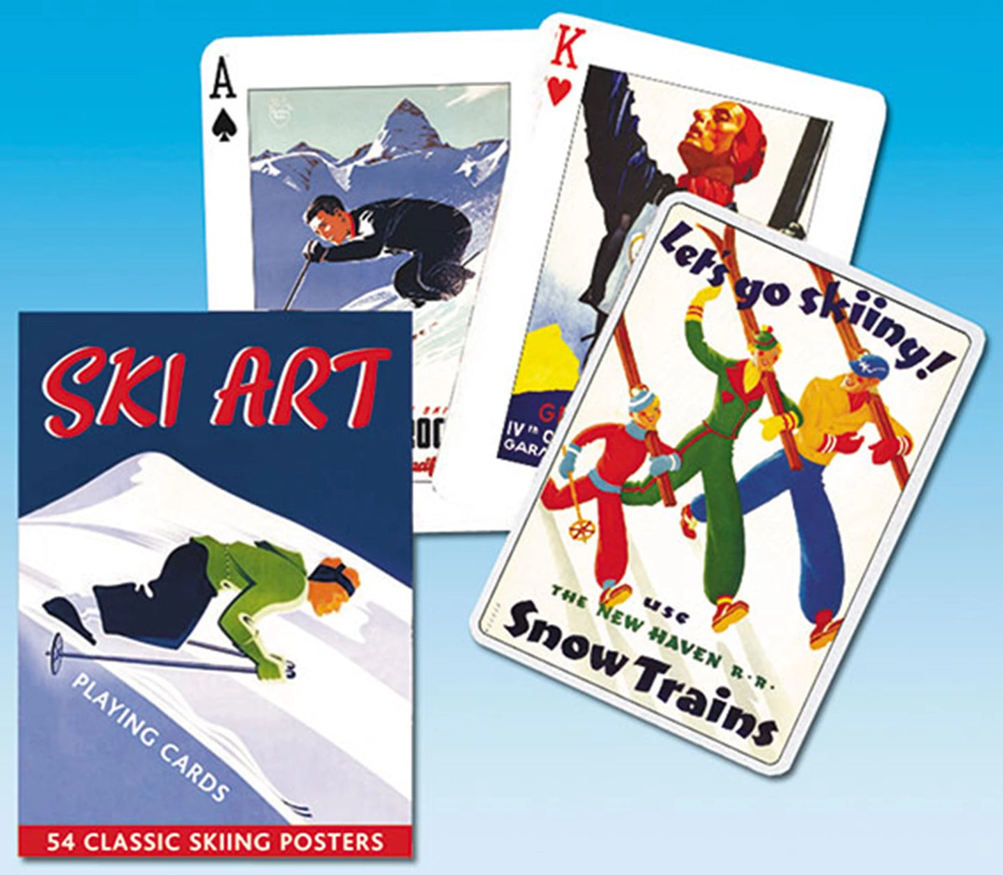 SKI ART (AFFICHES DE SKI), POKER, SF