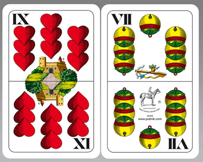 RIESEN-SPIELKARTEN, DEUTSCHE DOPPELKOPFKARTEN