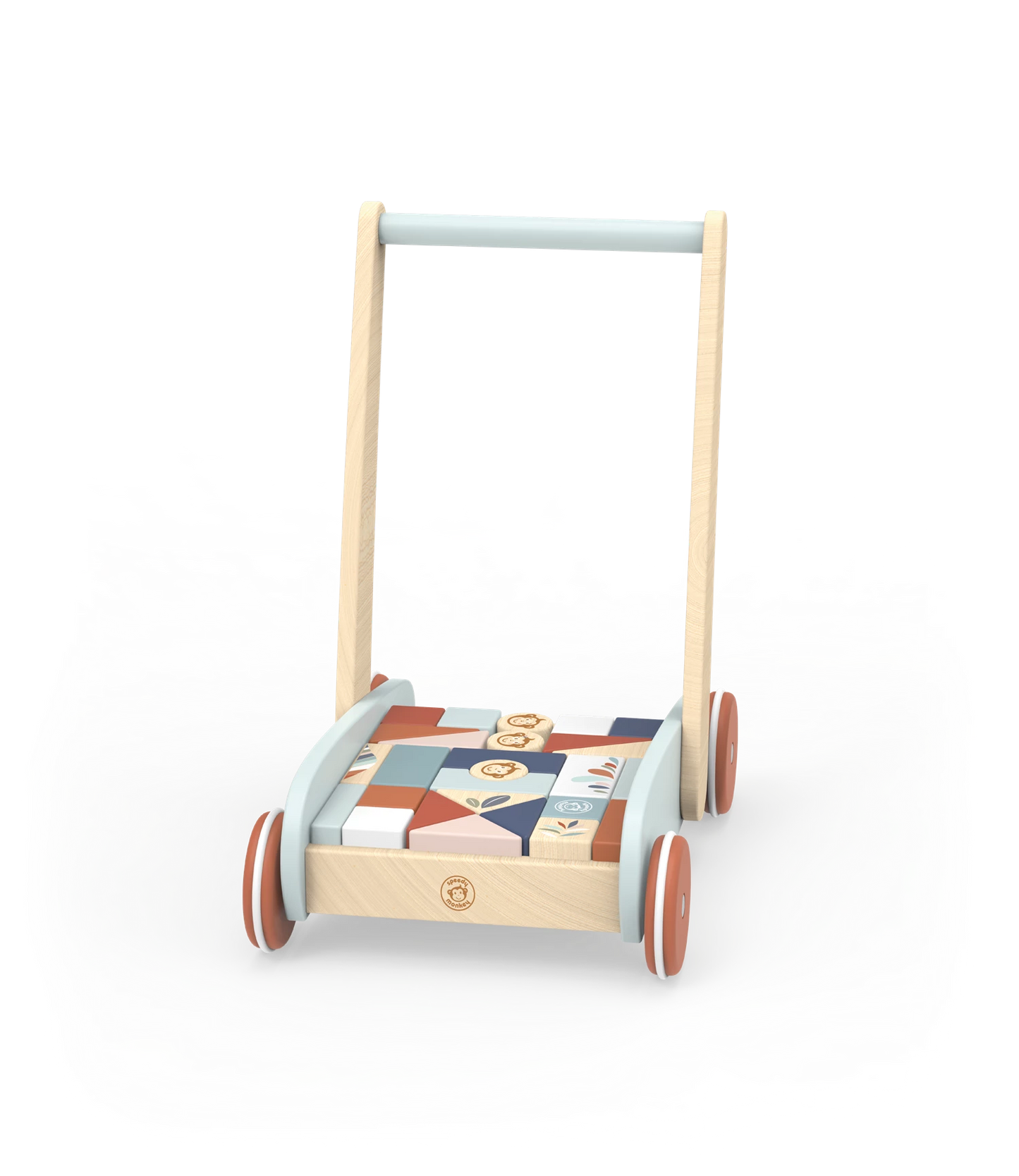 GIRELLO CON MATTONCINI IN LEGNO, 27 PEZZI