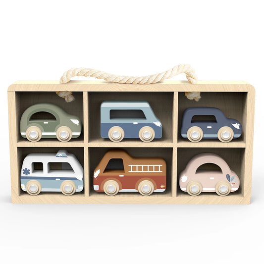 HOLZAUTO-SET, 6-TEILIG