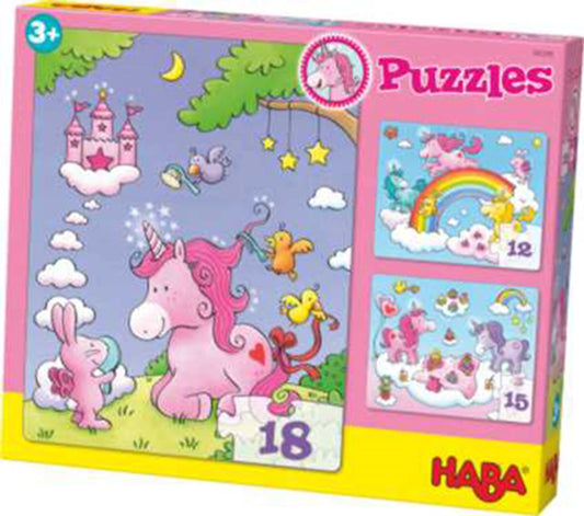 PUZZLE UNICORNO GLITTER FORTUNA