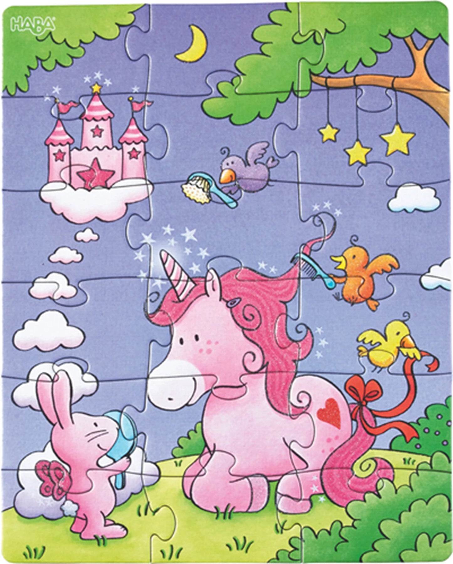 GLITZER-EINHORN-PUZZLE GLÜCK