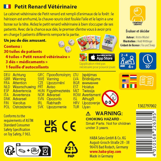 PETIT RENARD VÉTÉRINAIRE