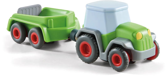 HABA CARS – TRAKTOR MIT ANHÄNGER