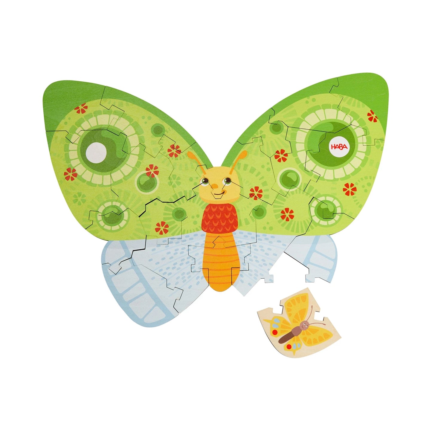 PUZZLE PAPILLON 2 EN 1, 20 PIÈCES