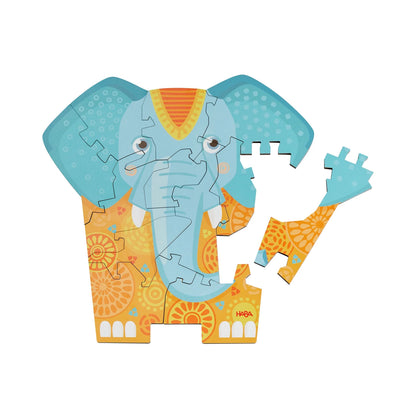 PUZZLE ÉLÉPHANT 2 EN 1, 12 PIÈCES