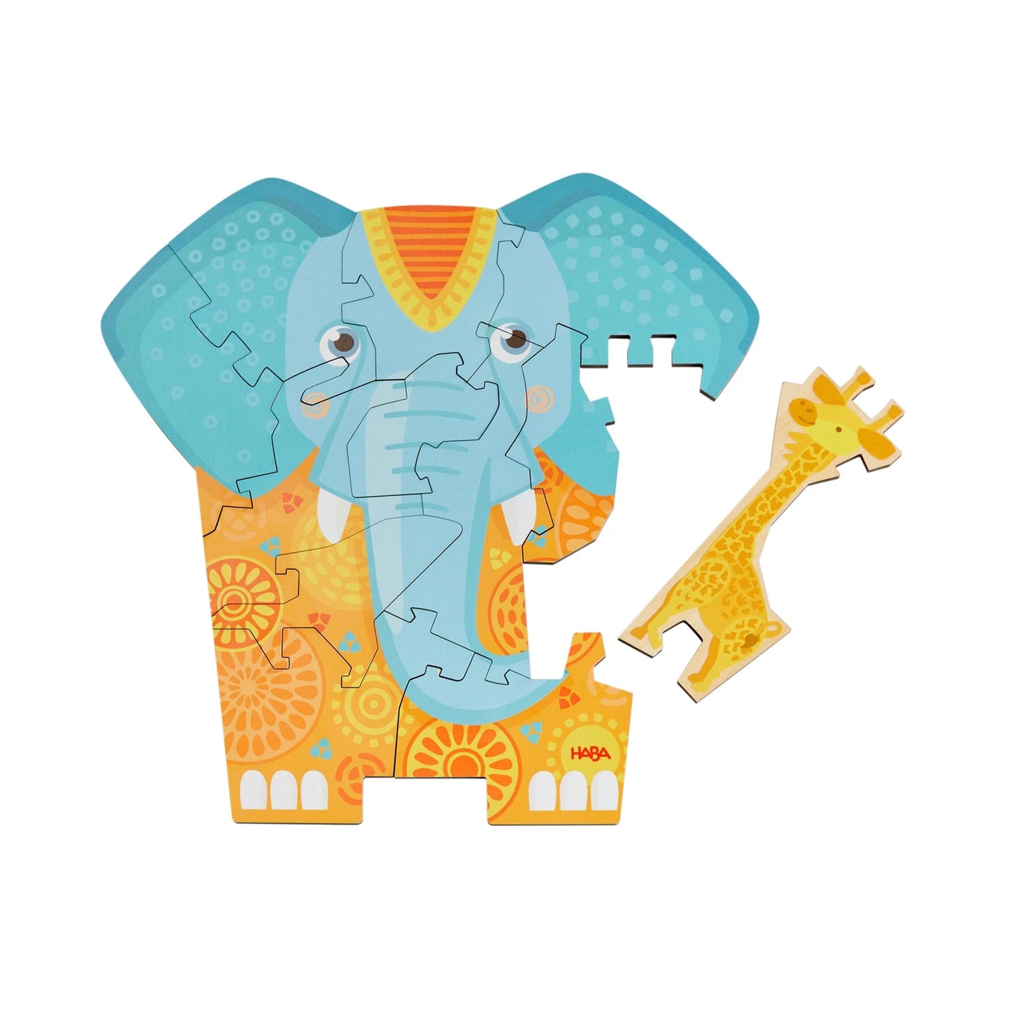 PUZZLE ÉLÉPHANT 2 EN 1, 12 PIÈCES