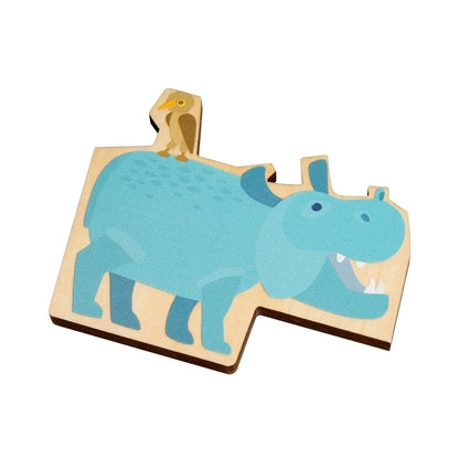 PUZZLE ÉLÉPHANT 2 EN 1, 12 PIÈCES