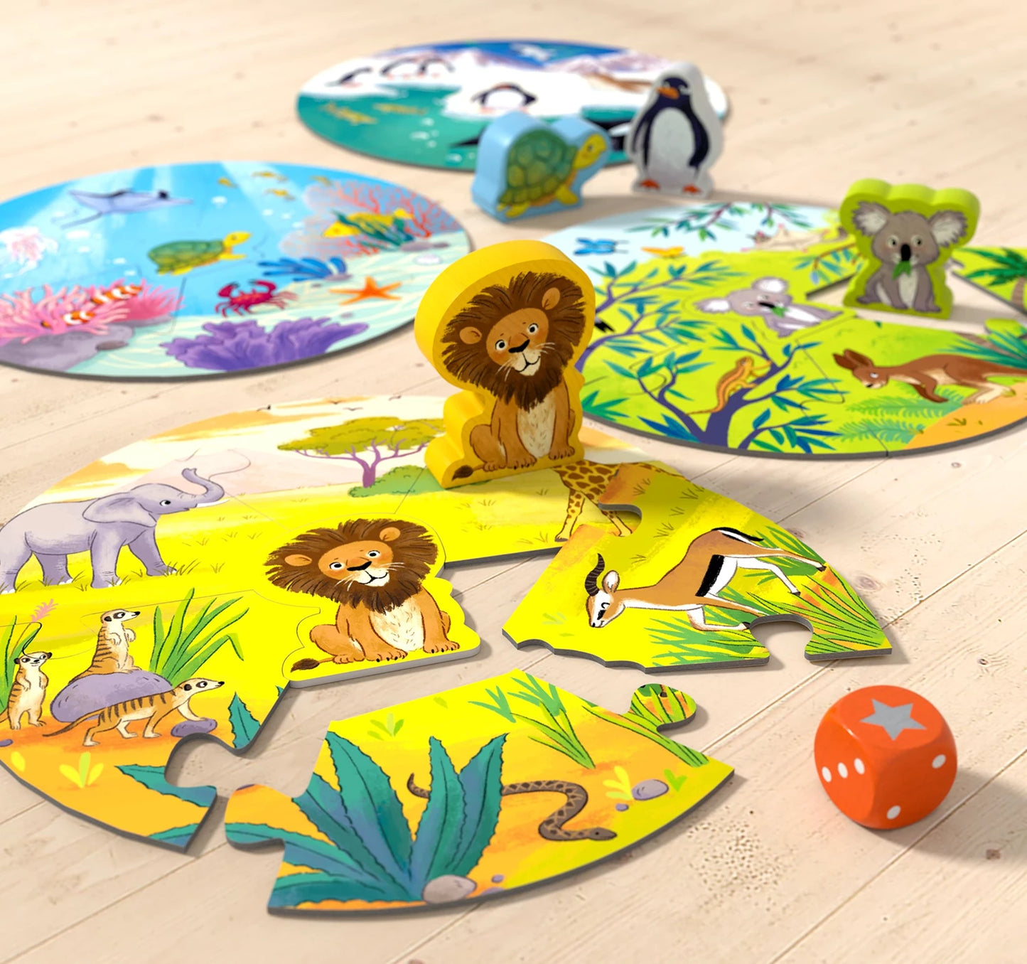 SPIELE UND PUZZLES: WO WOHNEN DER LÖWE UND SEINE FREUNDE?