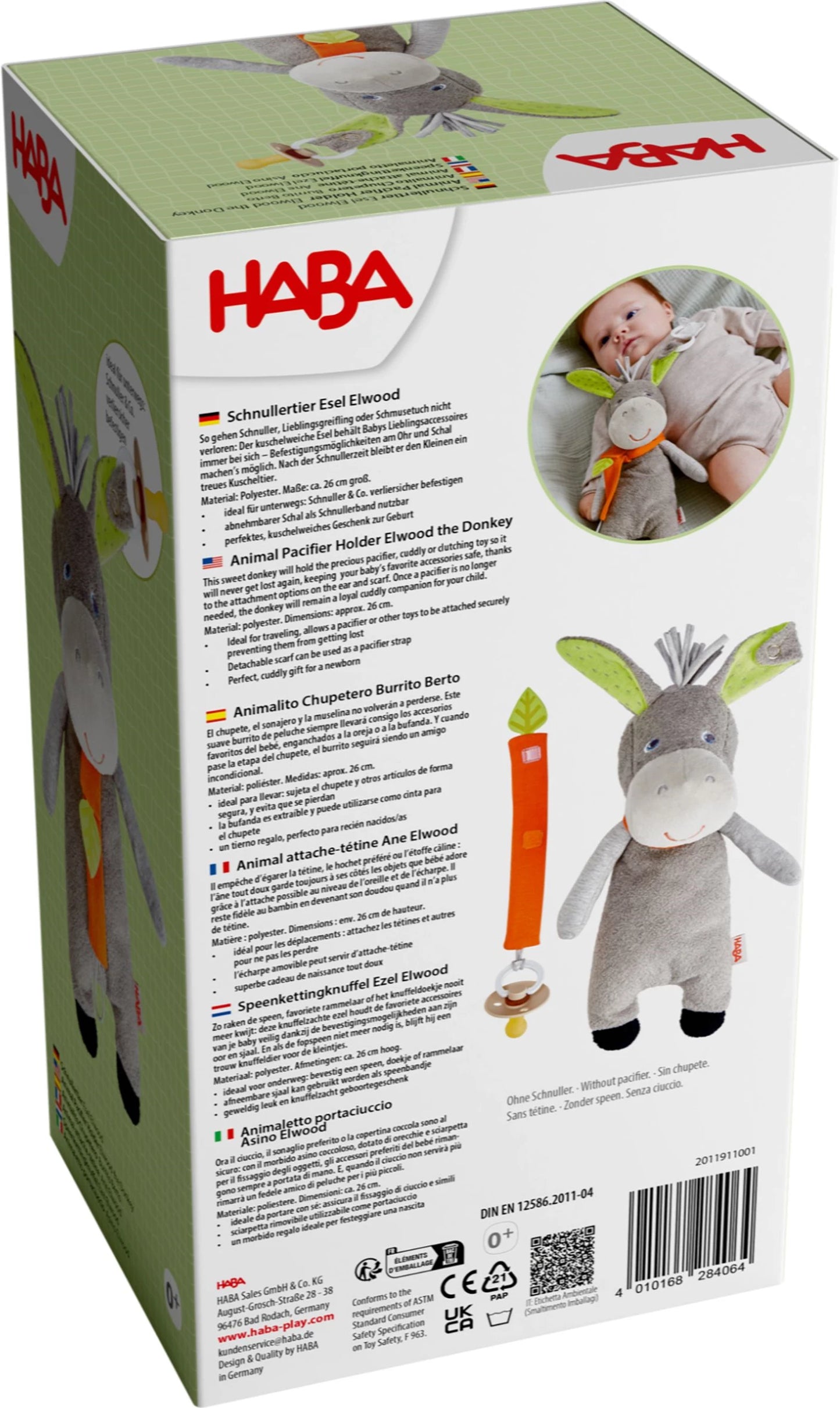 SCHNULLERTUCH ESEL ELWOOD 26CM