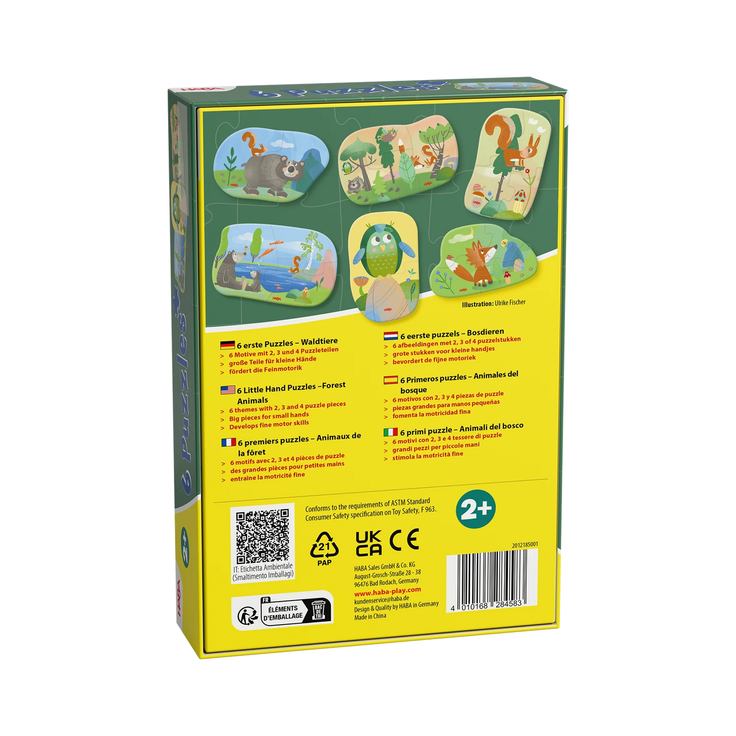 6 ERSTE PUZZLES - WALDTIERE