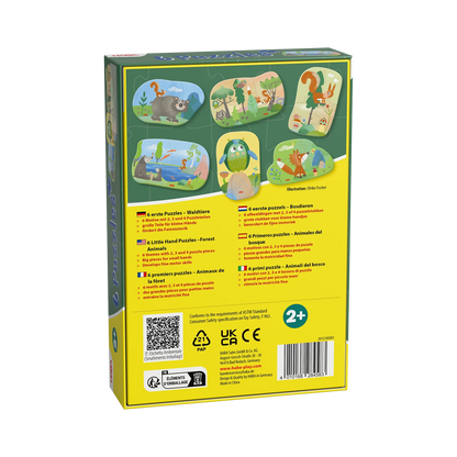 6 ERSTE PUZZLES - WALDTIERE
