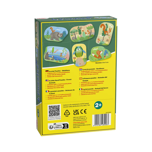 6 PRIMI PUZZLE - ANIMALI DELLA FORESTA