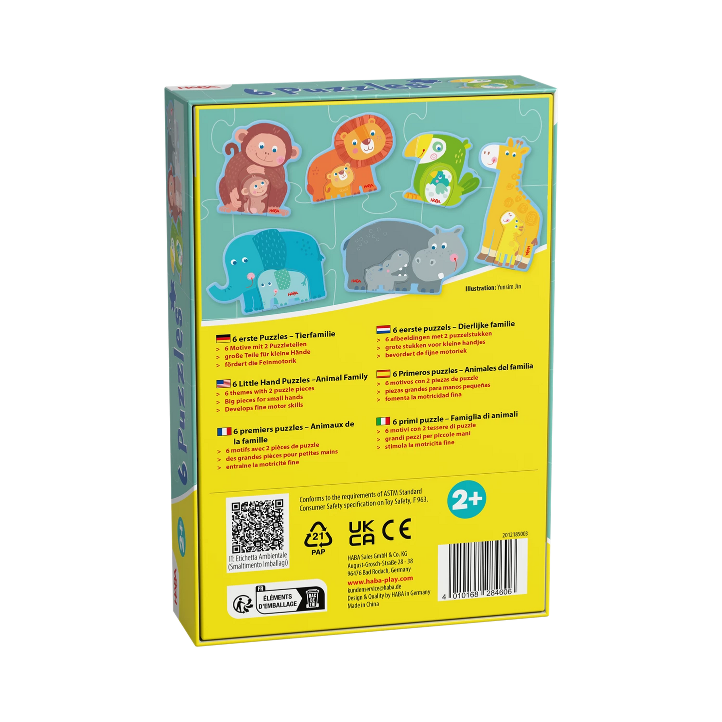 6 ERSTE PUZZLES - TIERFAMILIE